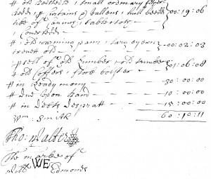 Extract from the inventory