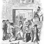 Satirical view of 19th Century inn